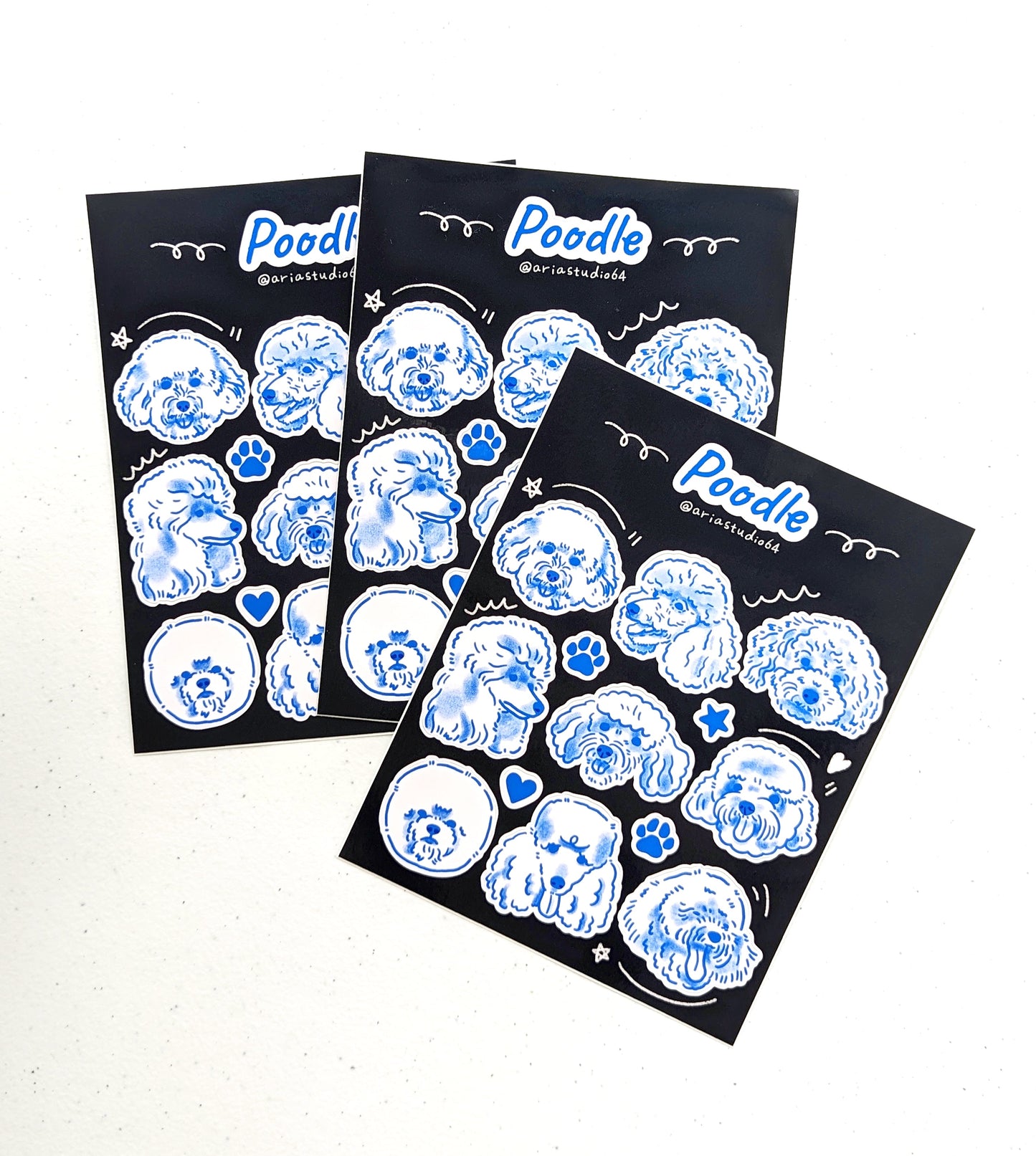 Poodle Sticker Sheet