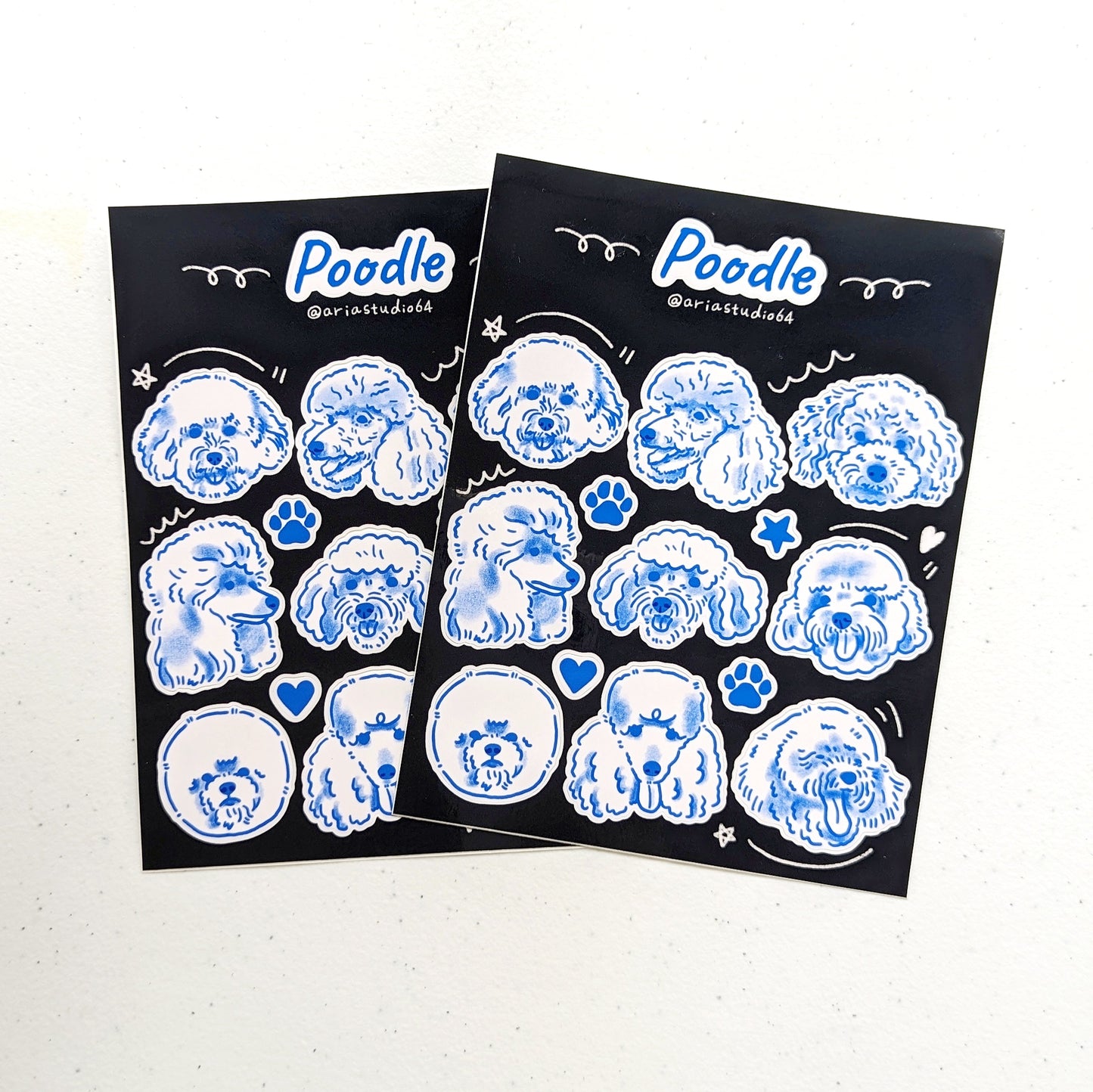 Poodle Sticker Sheet