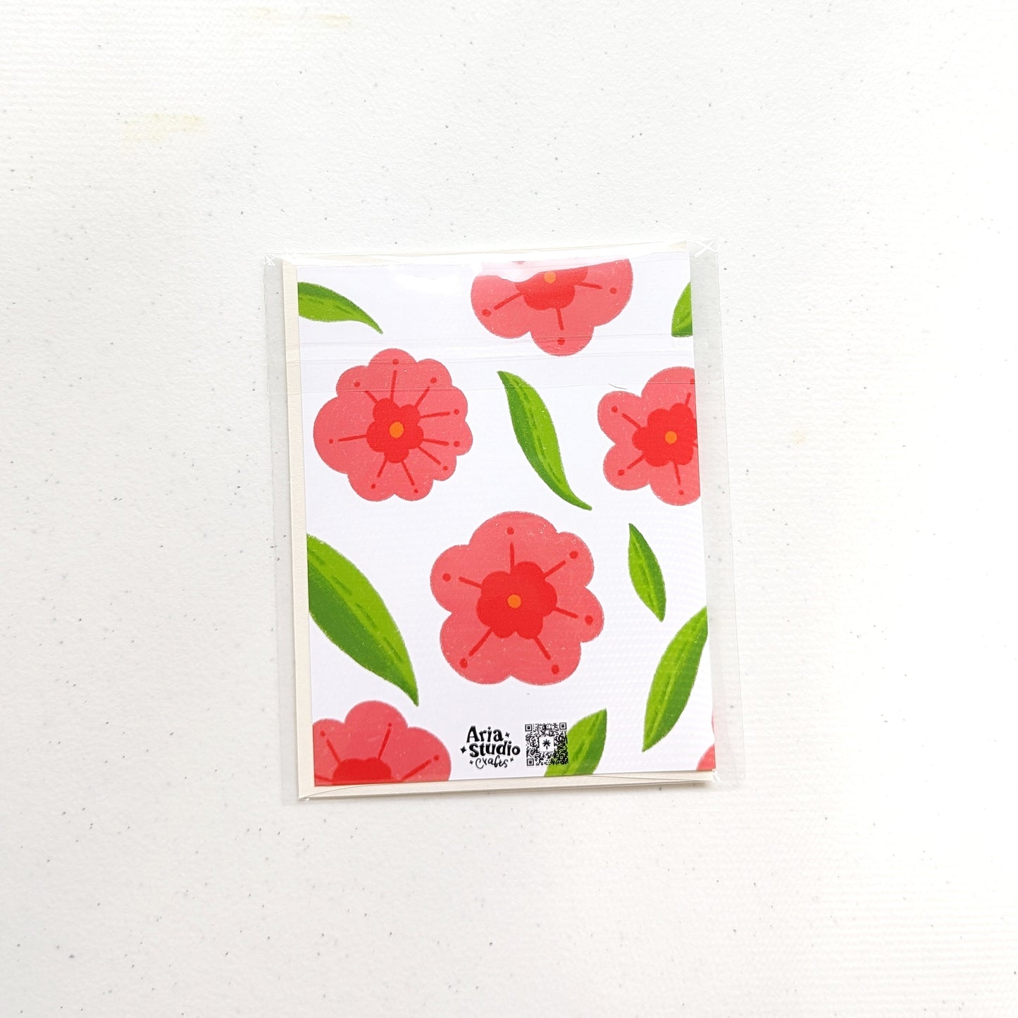 Flower Pattern Thank You Card