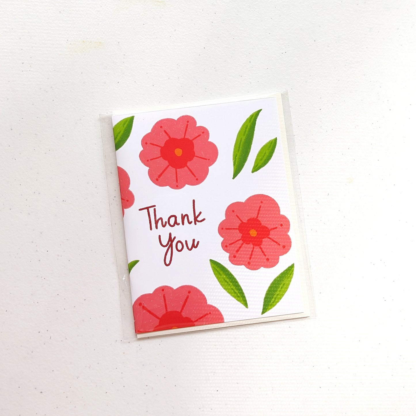 Flower Pattern Thank You Card