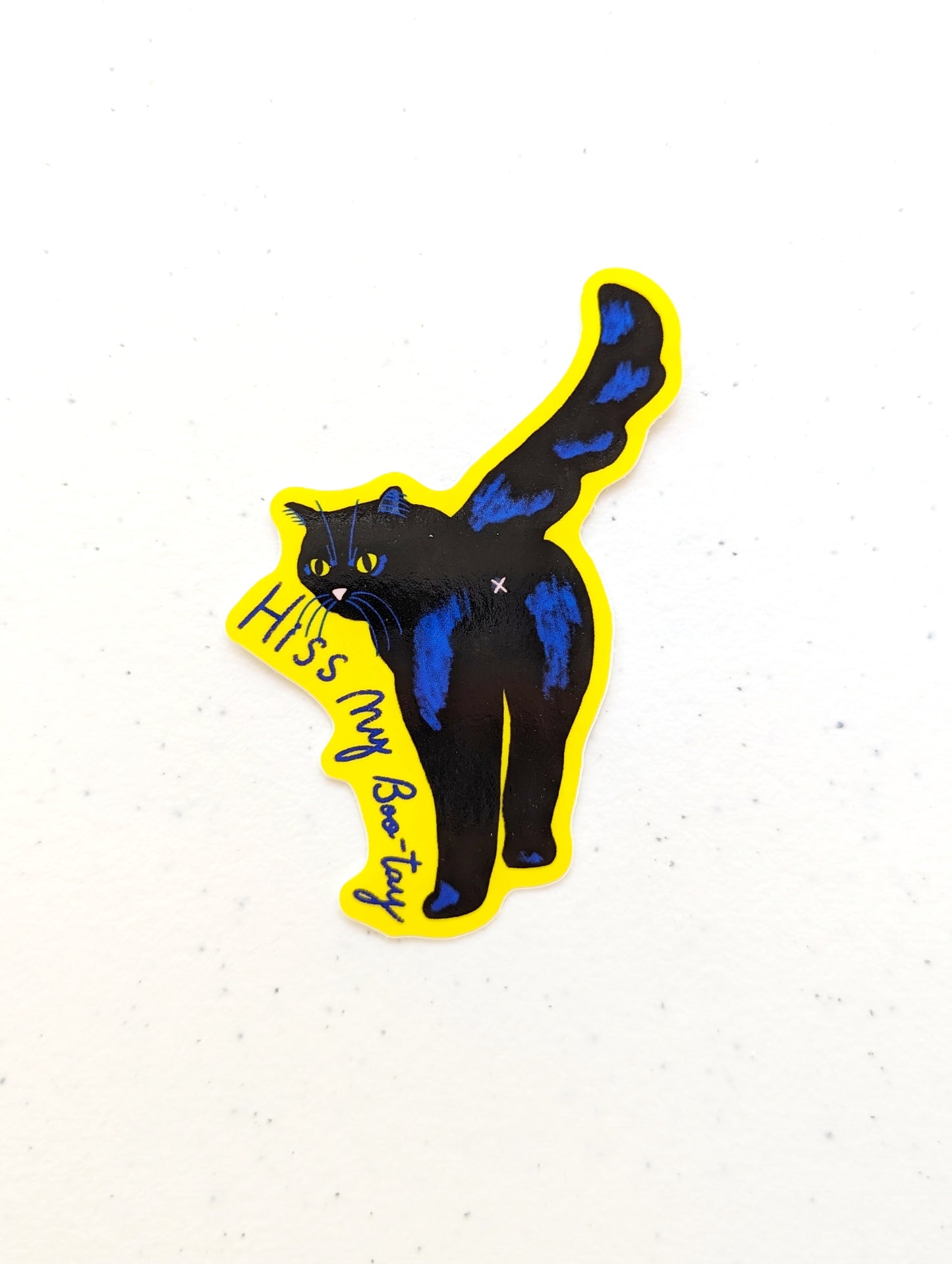 Black Cat Sticker – Hiss My Boo-tay Funny Halloween Sticker