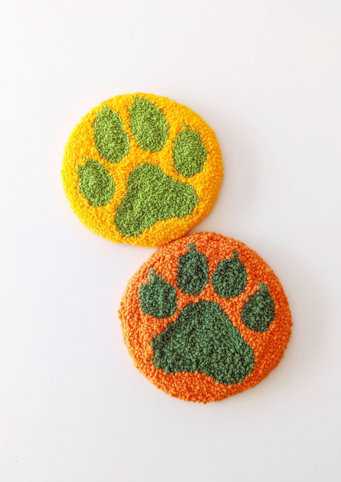 Paw coaster DIY_Digital_ Punch needle kit