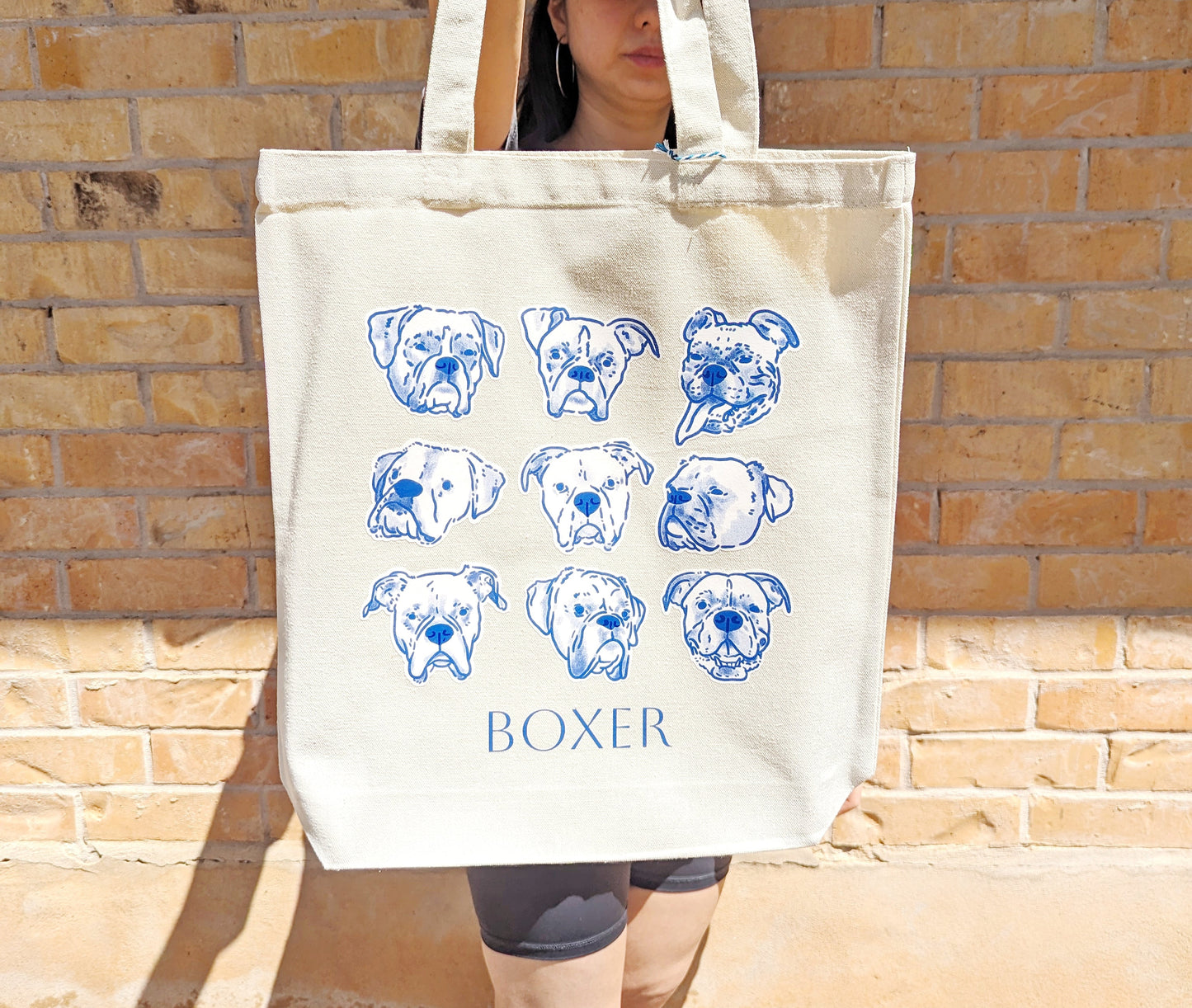 Boxer Dog Tote Bag