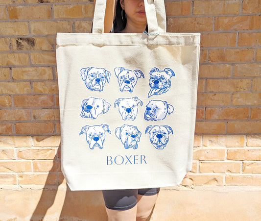 Boxer Dog Tote Bag