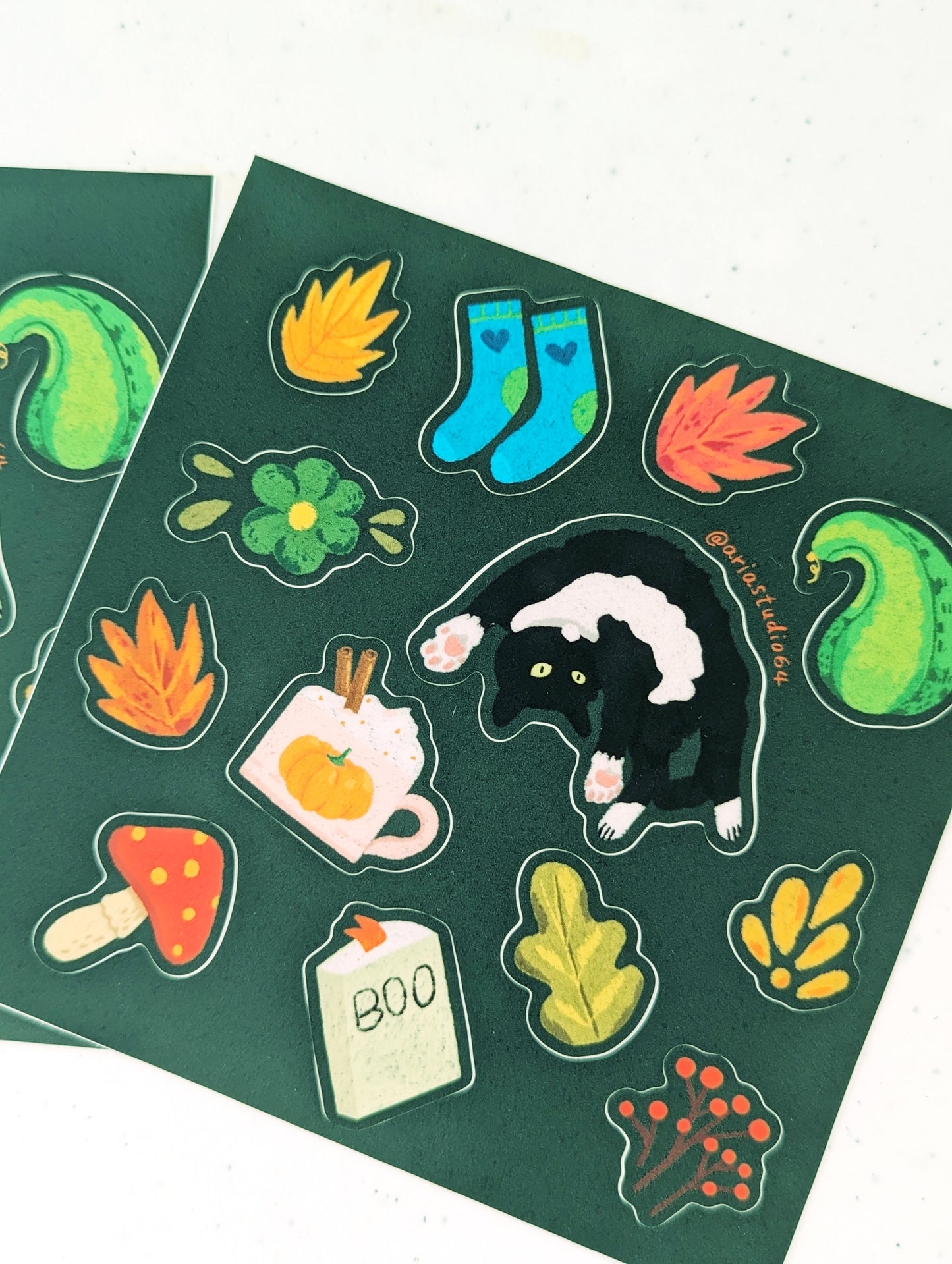 Autumn cozy sticker sheet