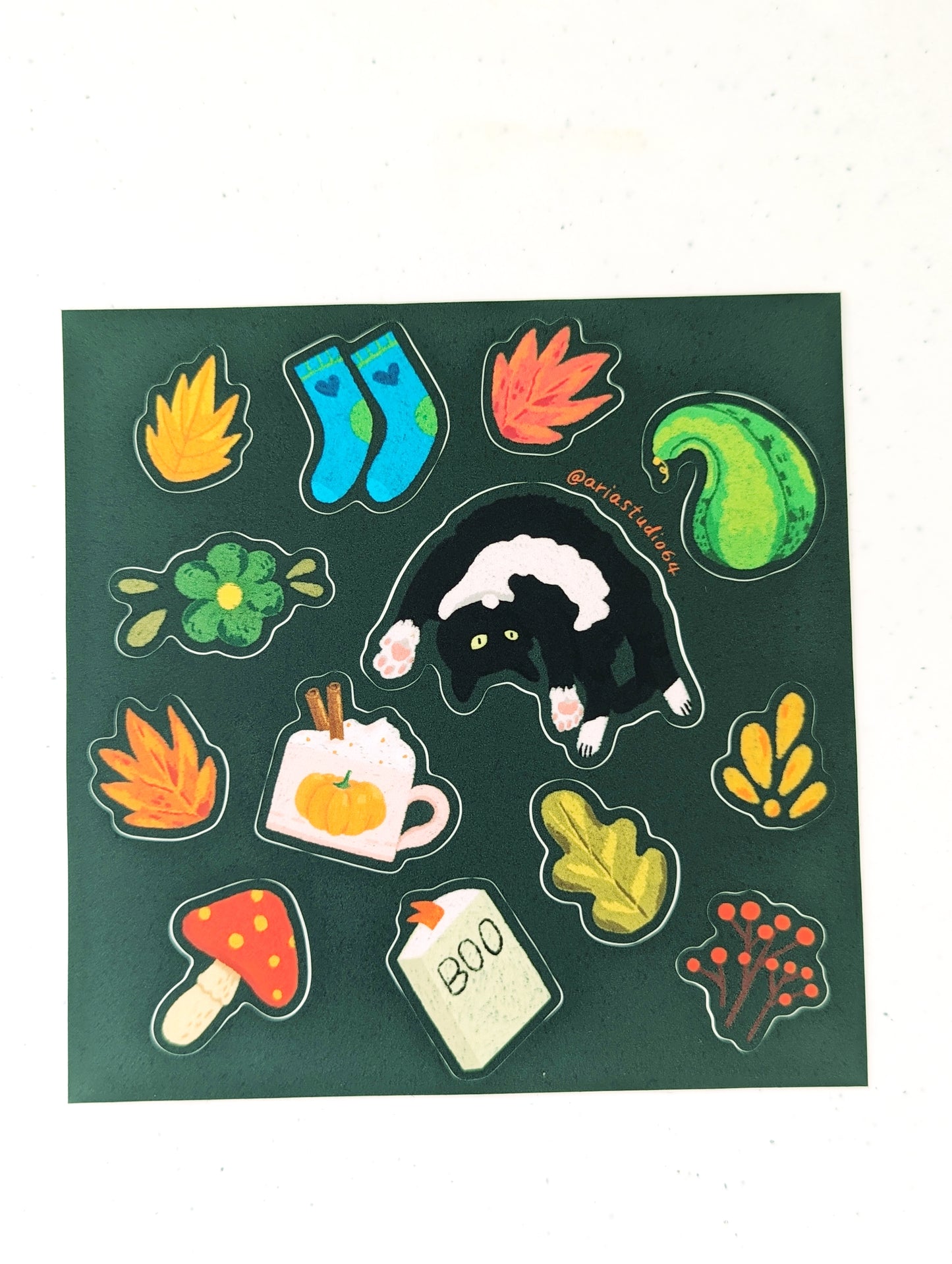 Autumn cozy sticker sheet