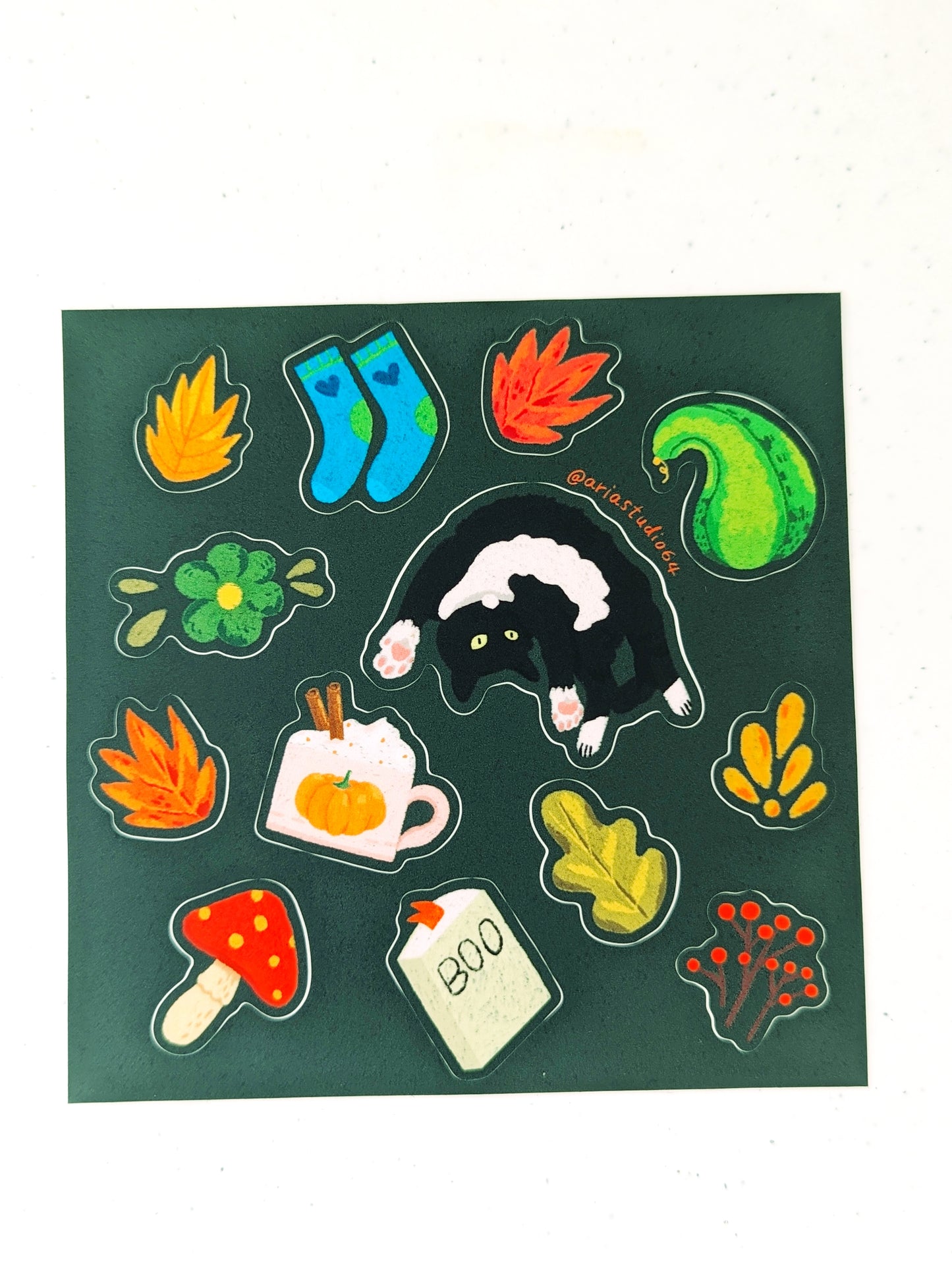 Autumn cozy sticker sheet