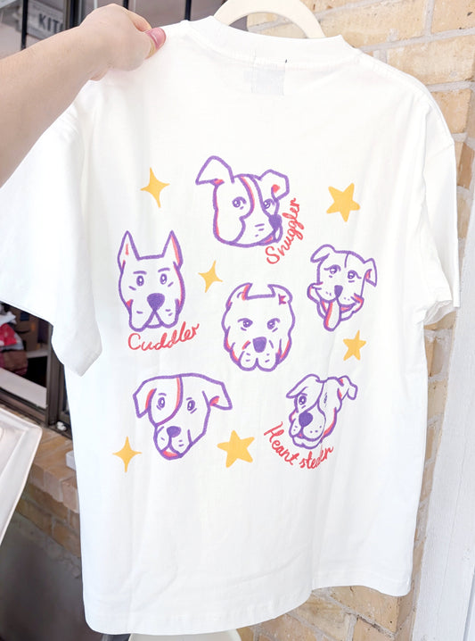 Retro-inspired Pitbull T-shirt
