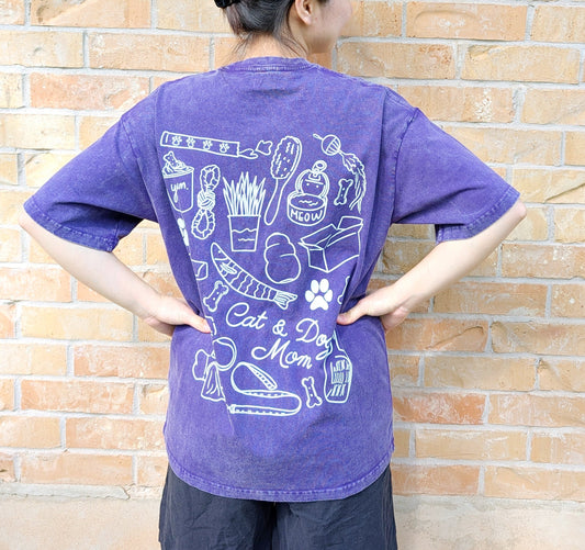 Cat & Dog Parent T-Shirt – Vintage Pet Lover Tee