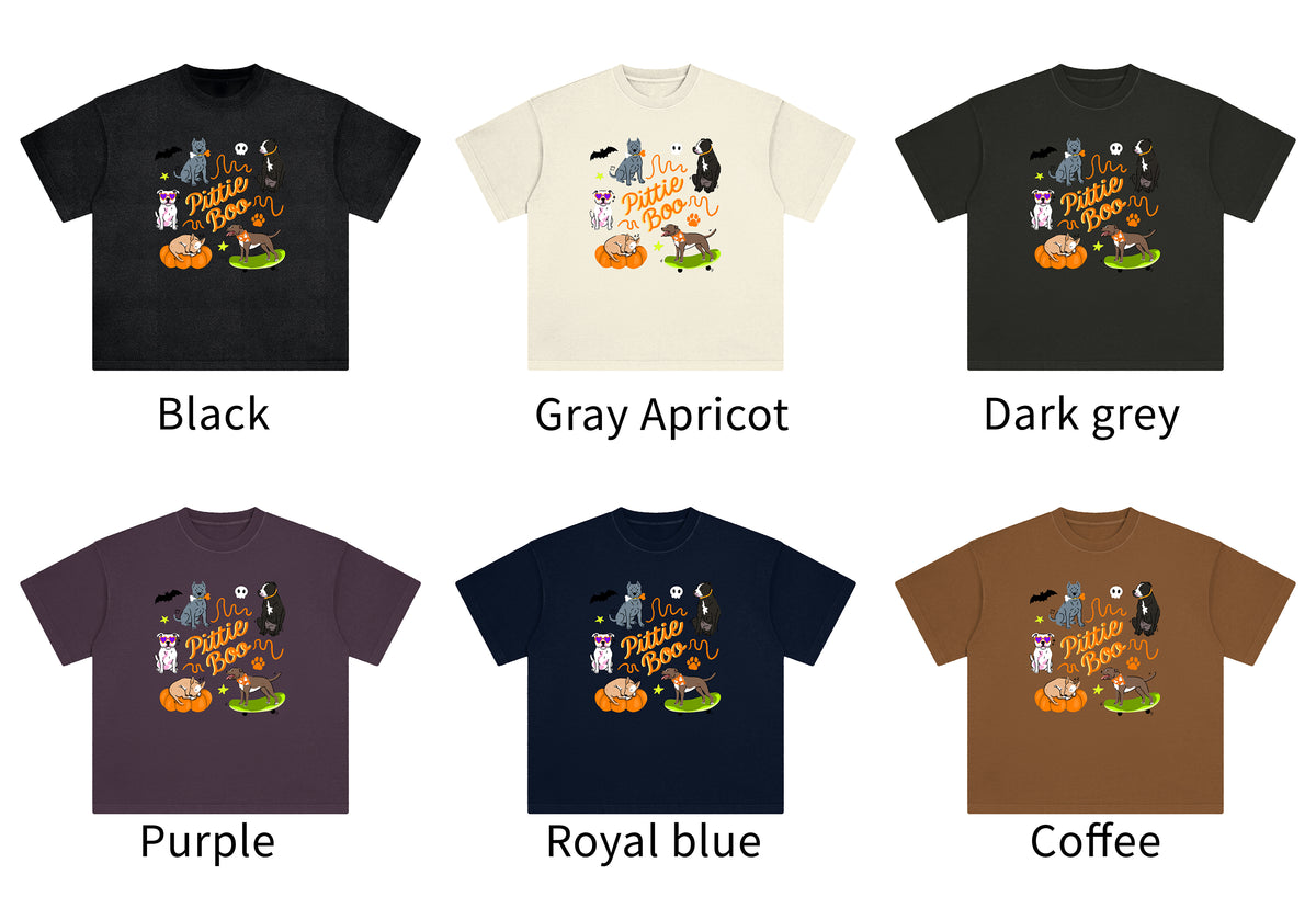 Pittie Pitbull Boo Halloween Shirt