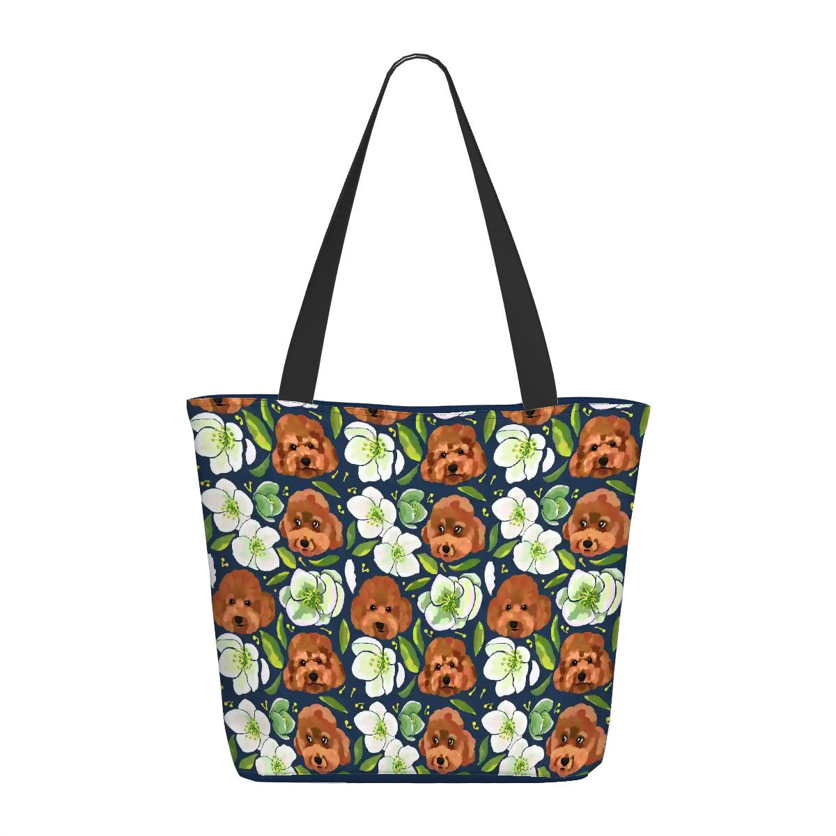 Custom Pet Portrait Winter Flower Bag