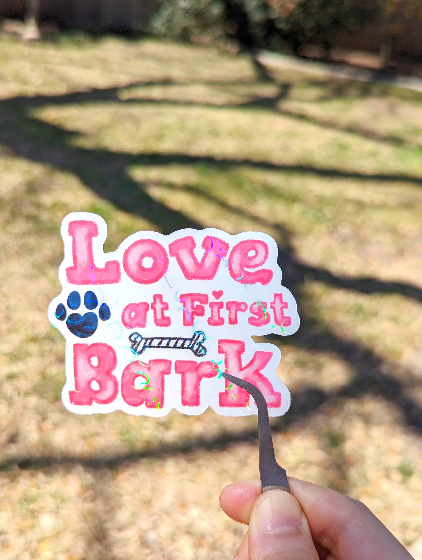 pet holographic sticker