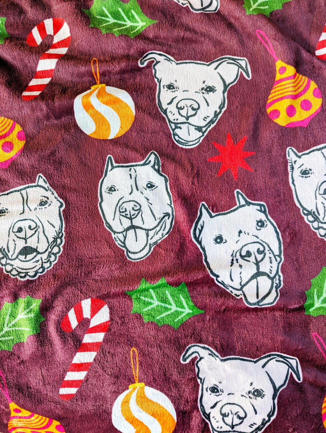Personalized Pet Blanket ( both side ) for Christmas