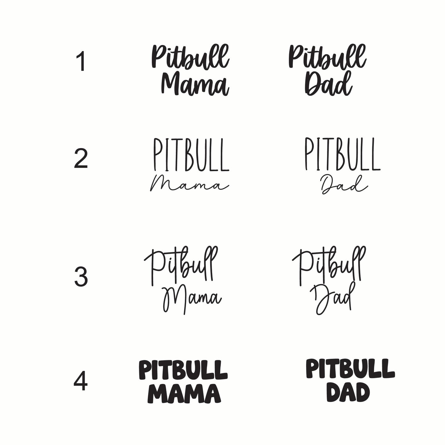 Customizable Pitbull Ears Design