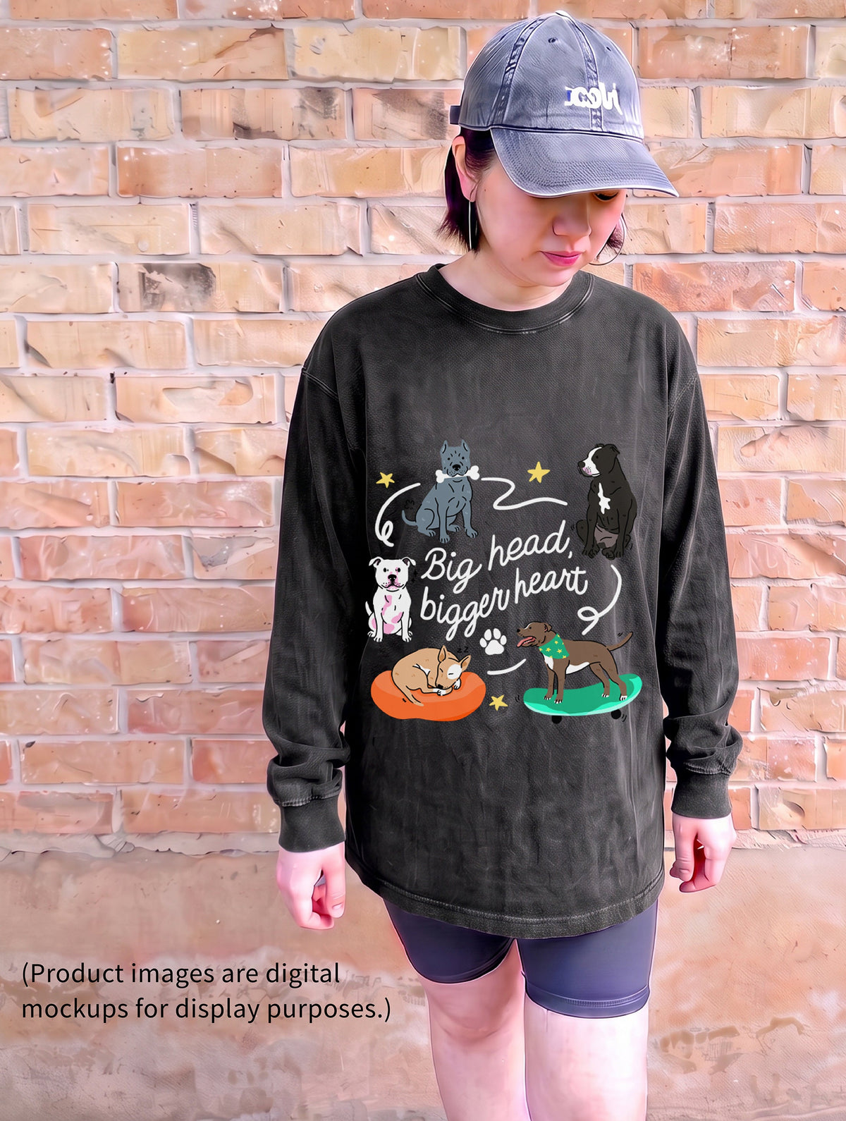 Big Head, Bigger Heart Pitbull Shirt