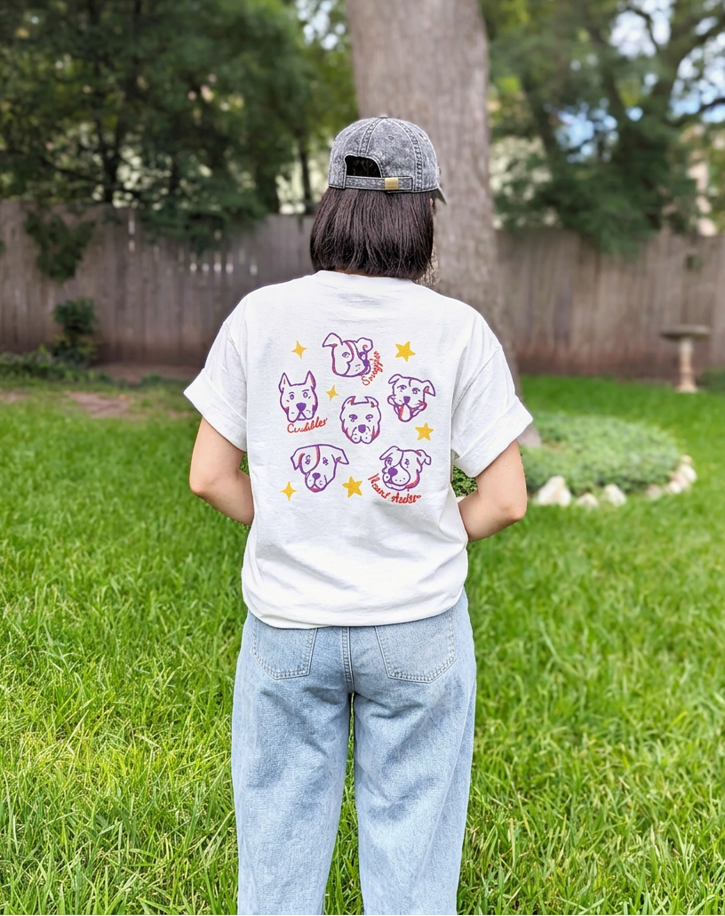 Retro-inspired Pitbull T-shirt