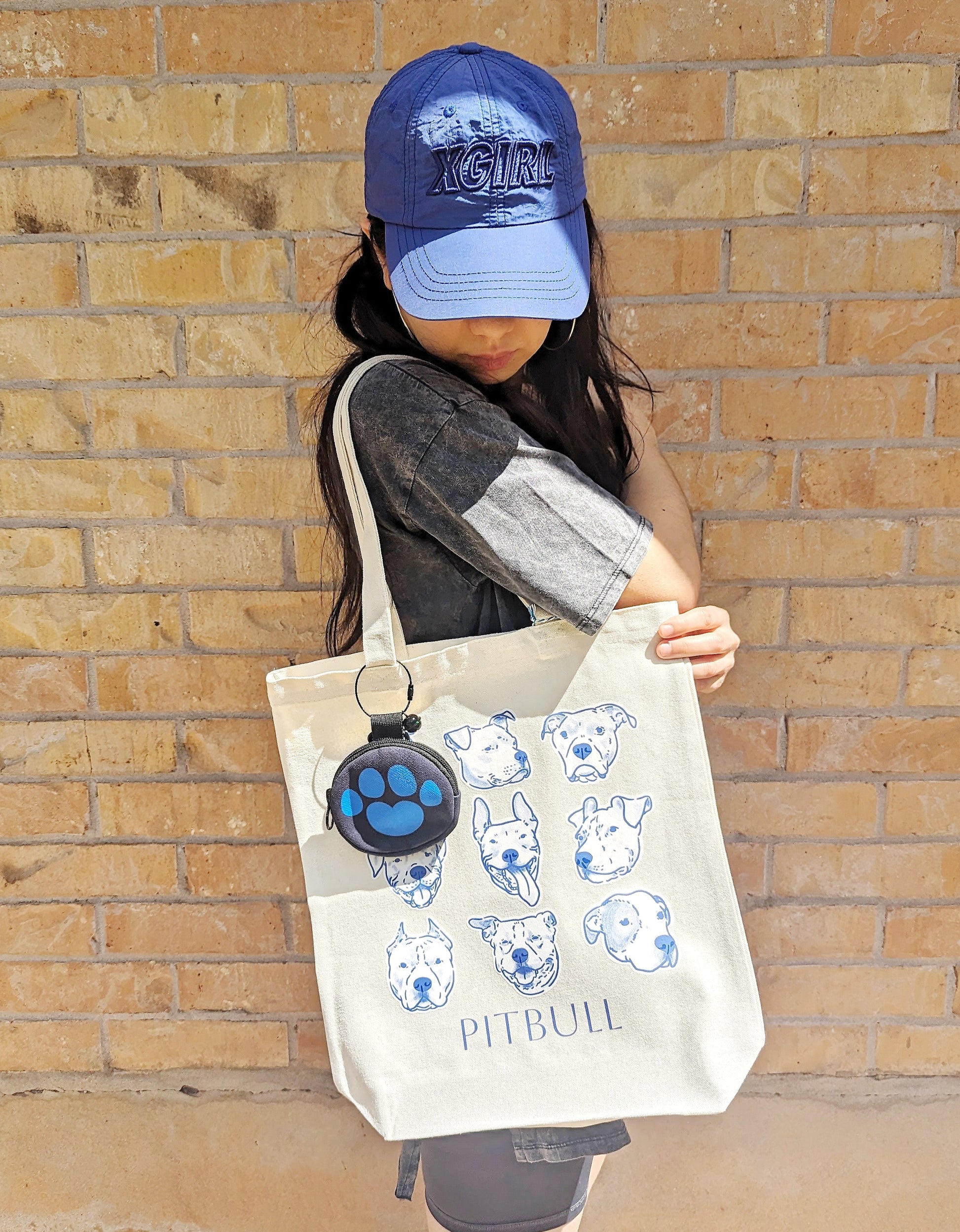 pitbull tote bag