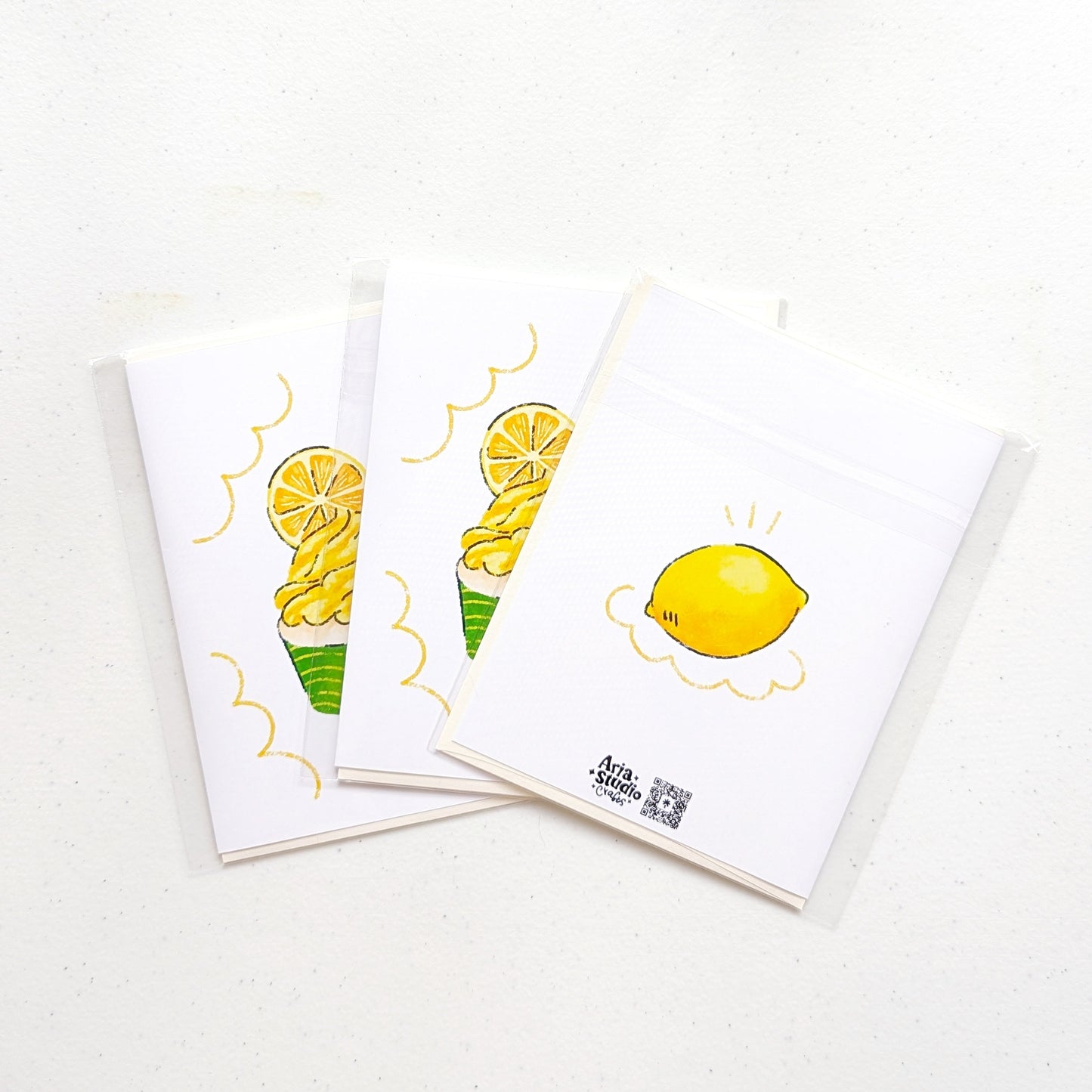 Lemon Cupcake Birthday Card