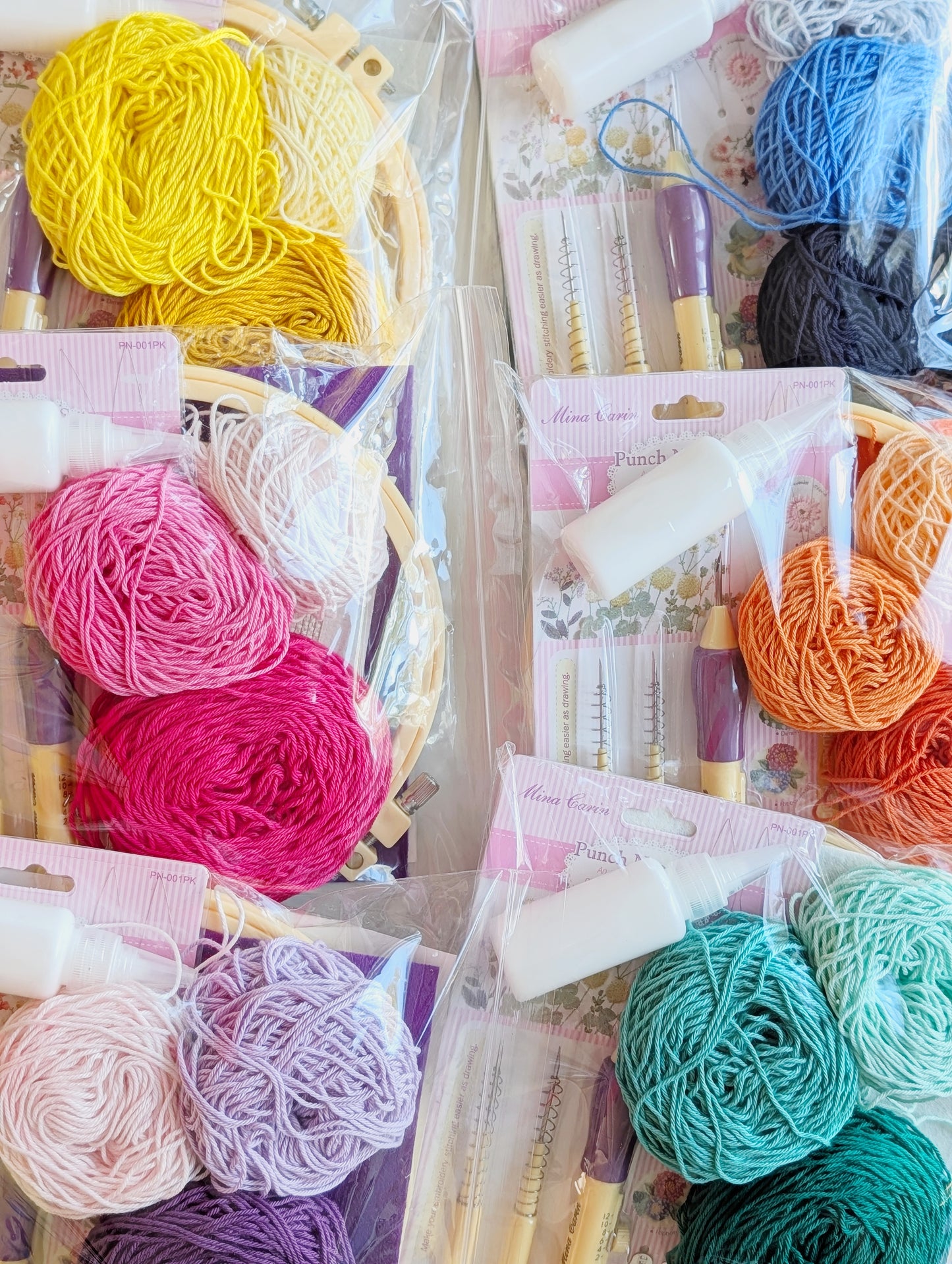 Large Skull Punch Needle Kit