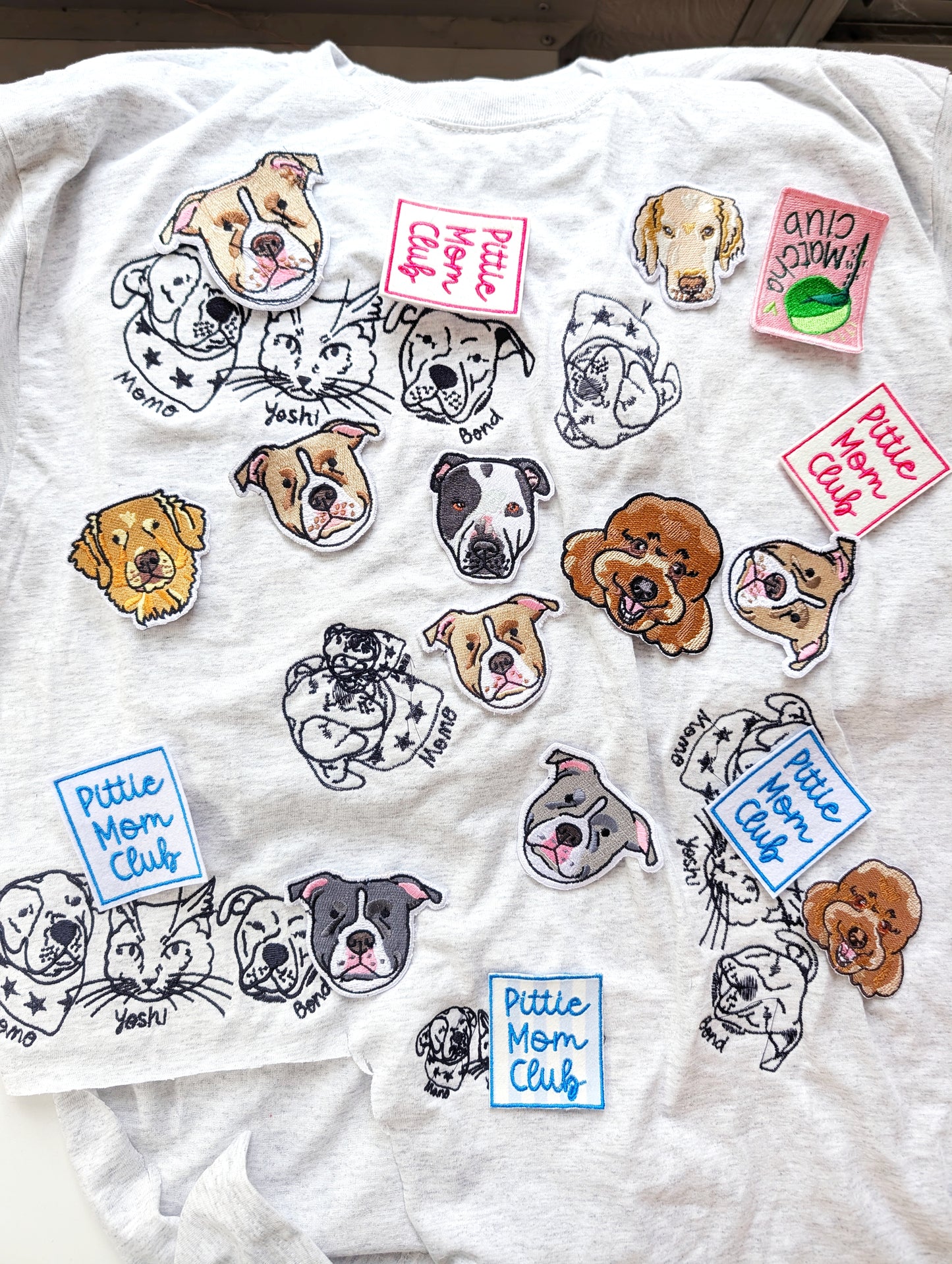 Custom embroidered pet patches