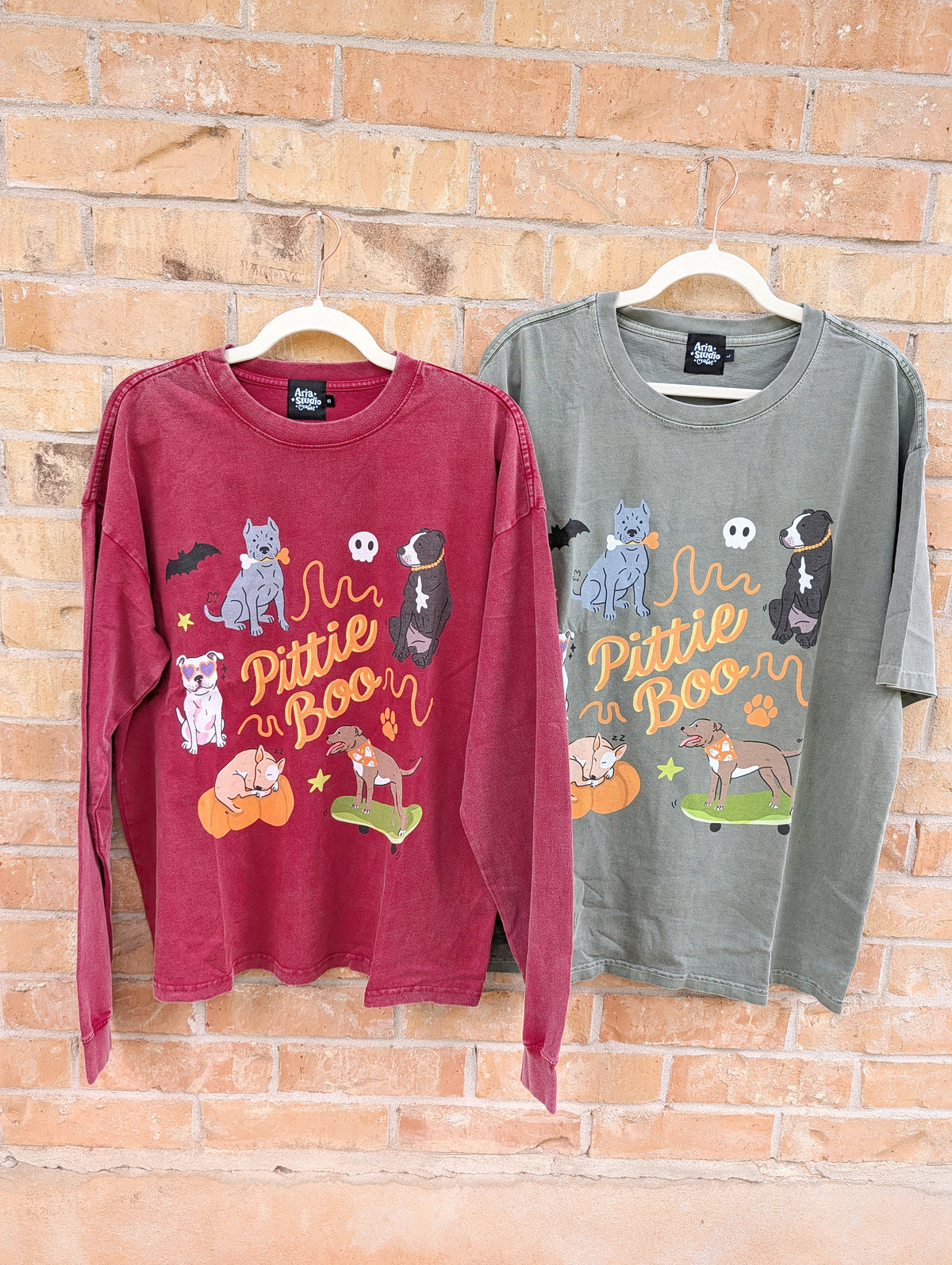 Pittie Pitbull Boo Halloween Shirt