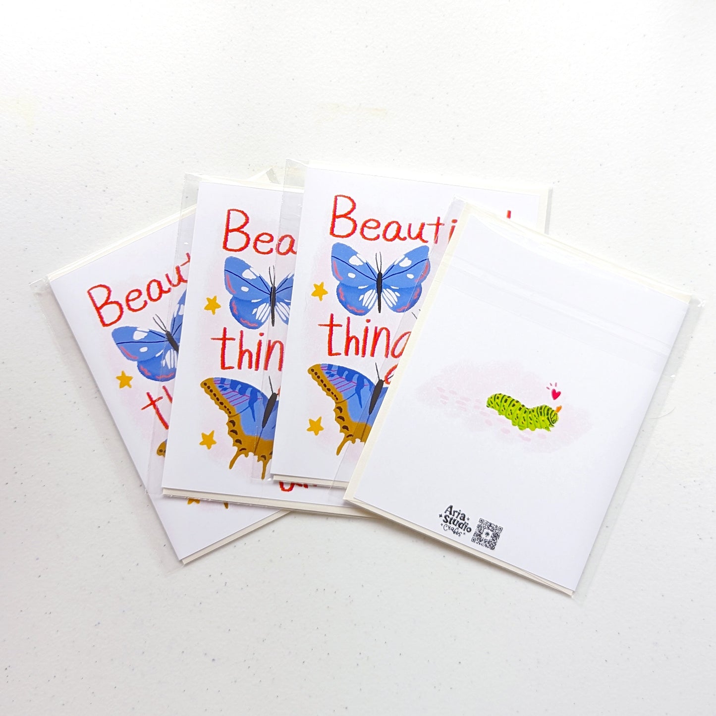 Beautiful things are ahead greeting card