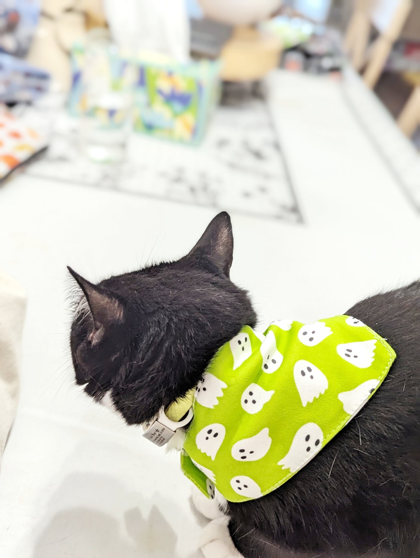 Halloween Pet Bandana-Ghost