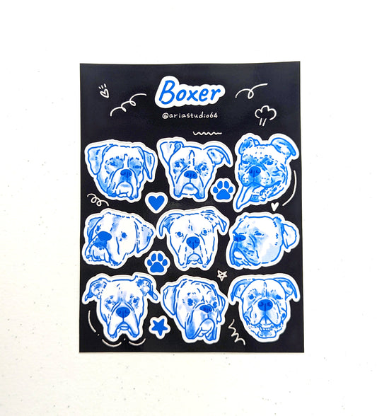 Boxer Sticker Sheet