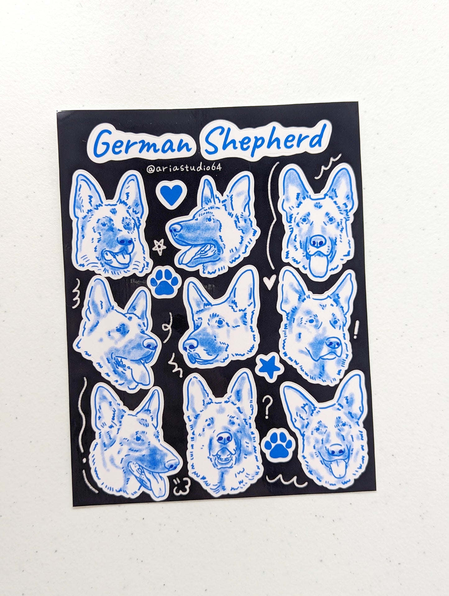 German Shepherd Sticker Sheet