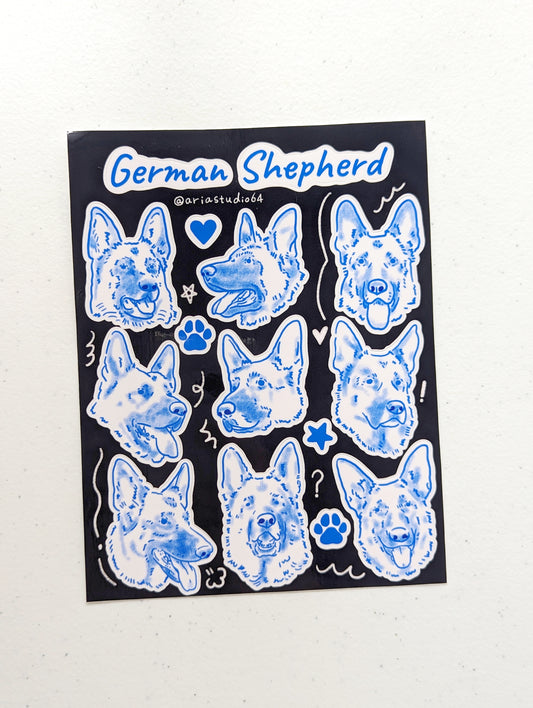 German Shepherd Sticker Sheet