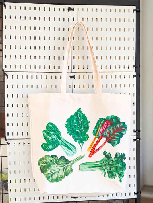 Veggies Illustration Tote Bag