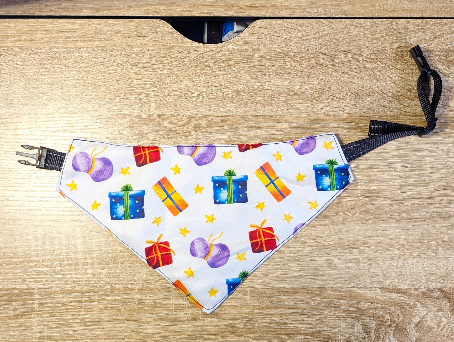 Christmas season Dog Bandana – Double-Sided, Waterproof, Adjustable Buckle