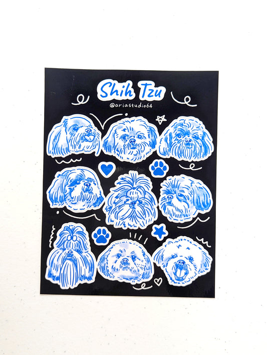 Shih Tzu Sticker Sheet