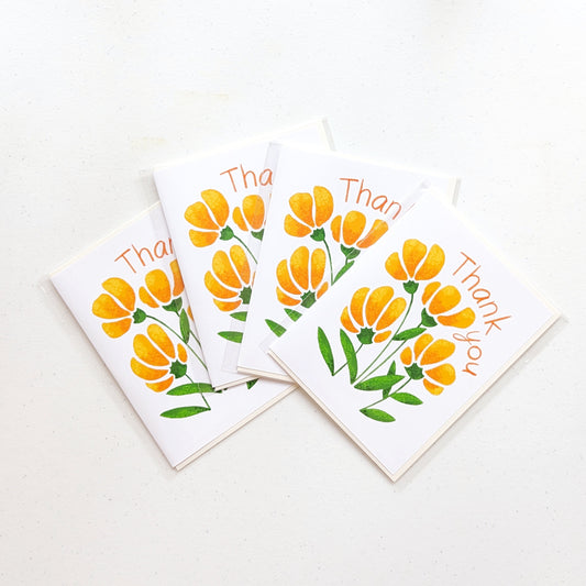 Floral Thank You Card