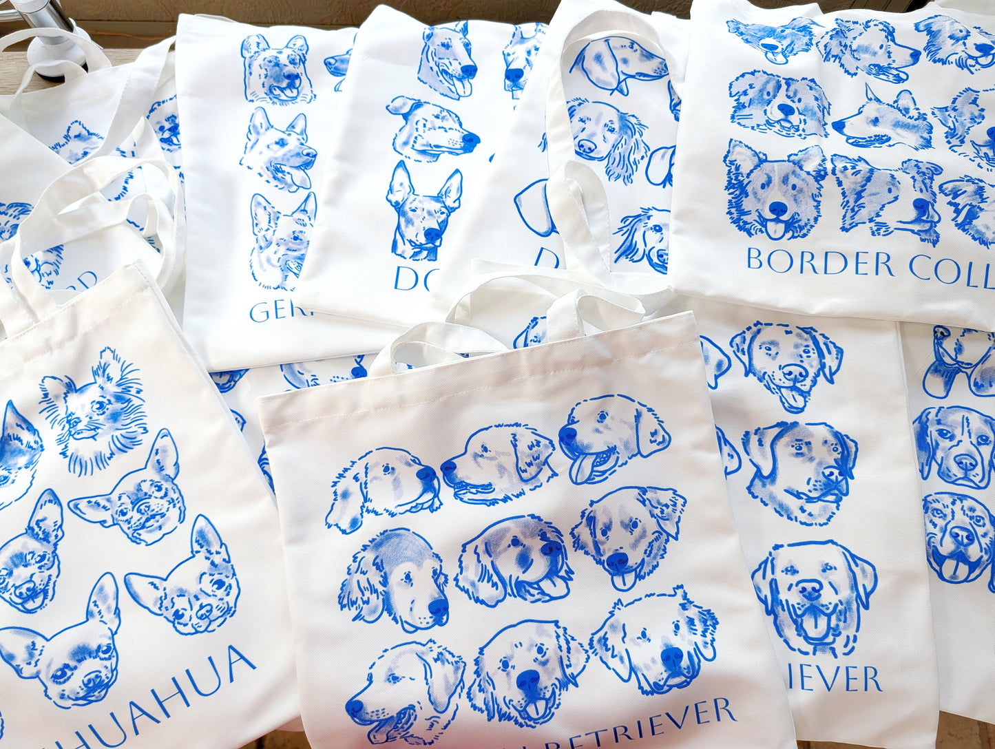 Dog lover tote bag