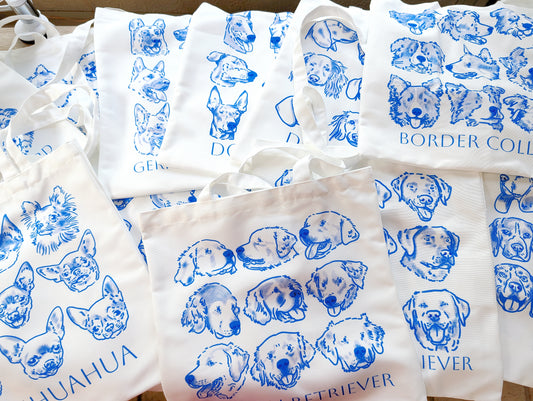 Dog lover tote bag