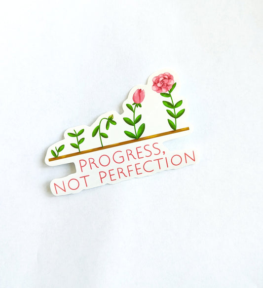 Progress Not Perfection Sticker