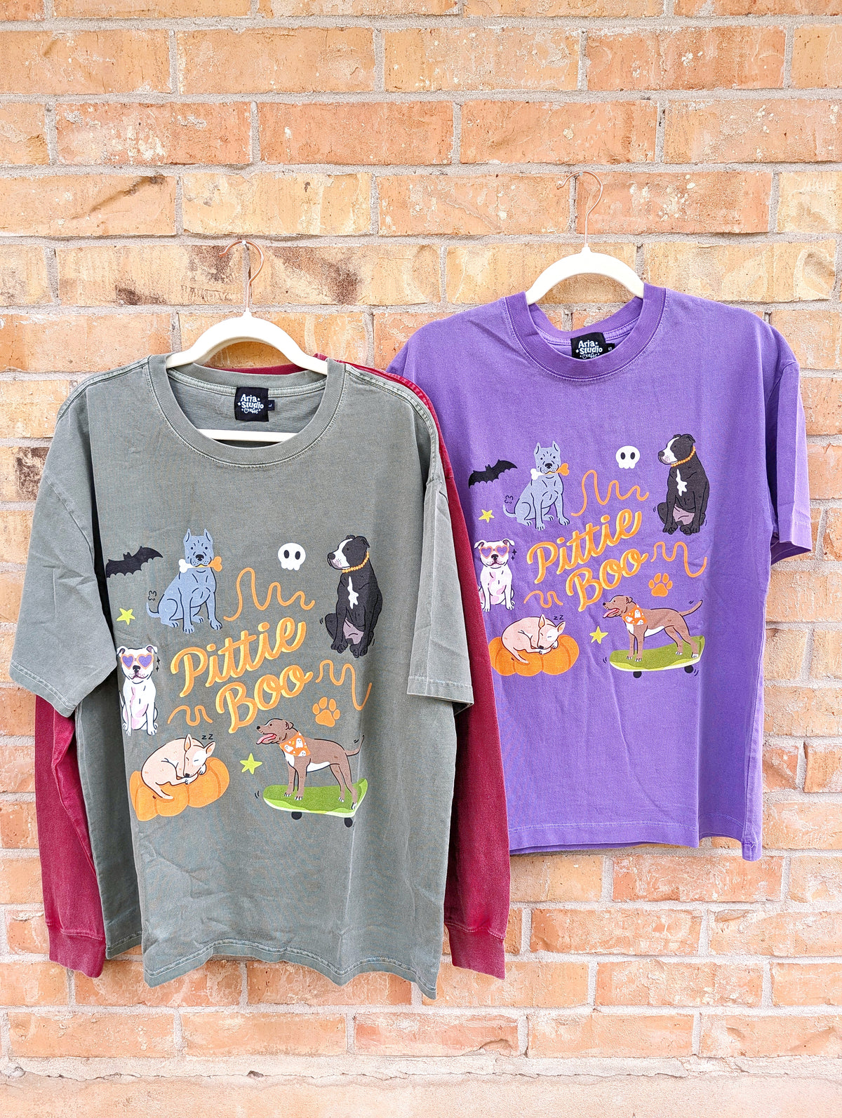 Pittie Pitbull Boo Halloween Shirt