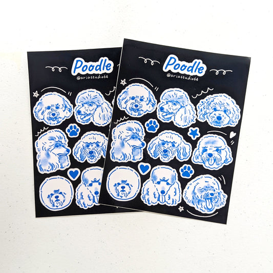 Poodle Sticker Sheet