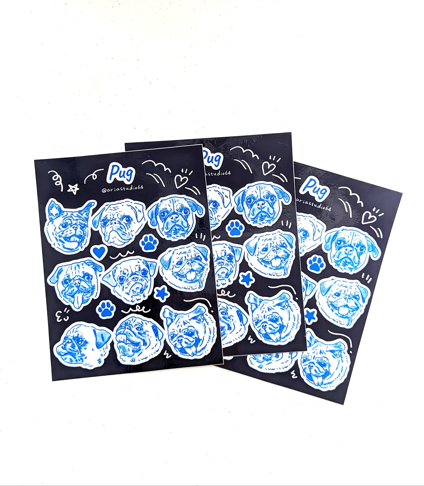 Pug Sticker Sheet