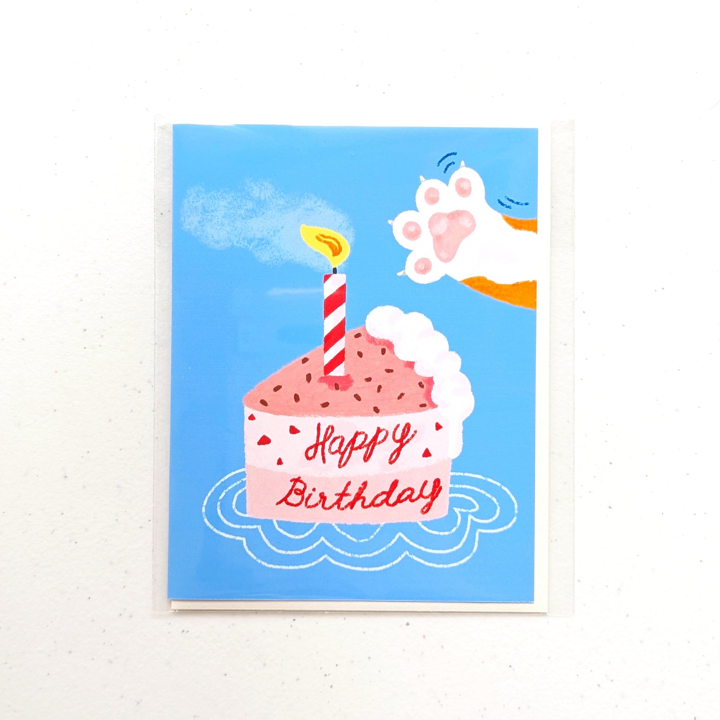 Slice cake Birthday Card_Meow