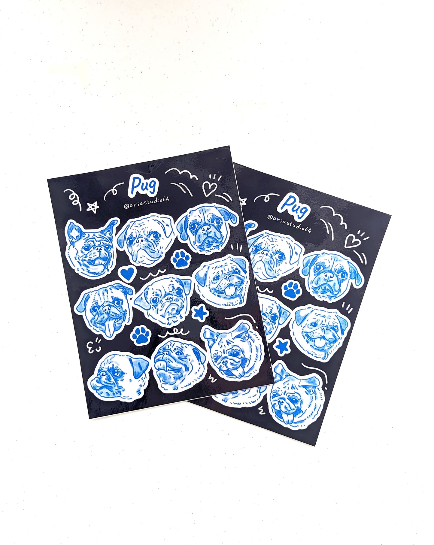 Pug Sticker Sheet