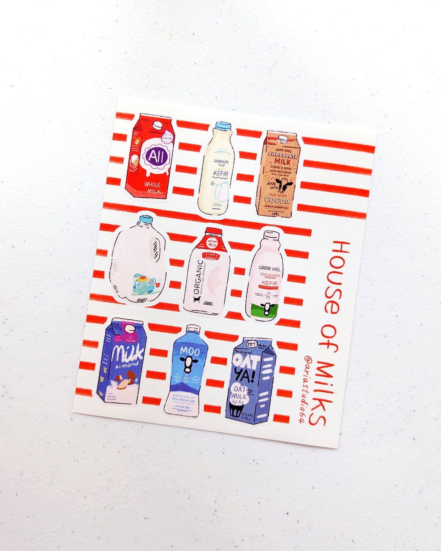 House of Milk Sticker Sheet