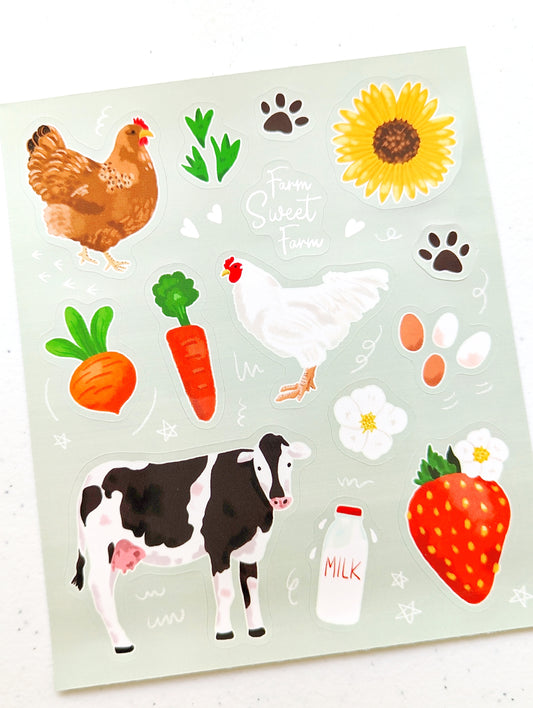 Farm Life Sticker Sheet