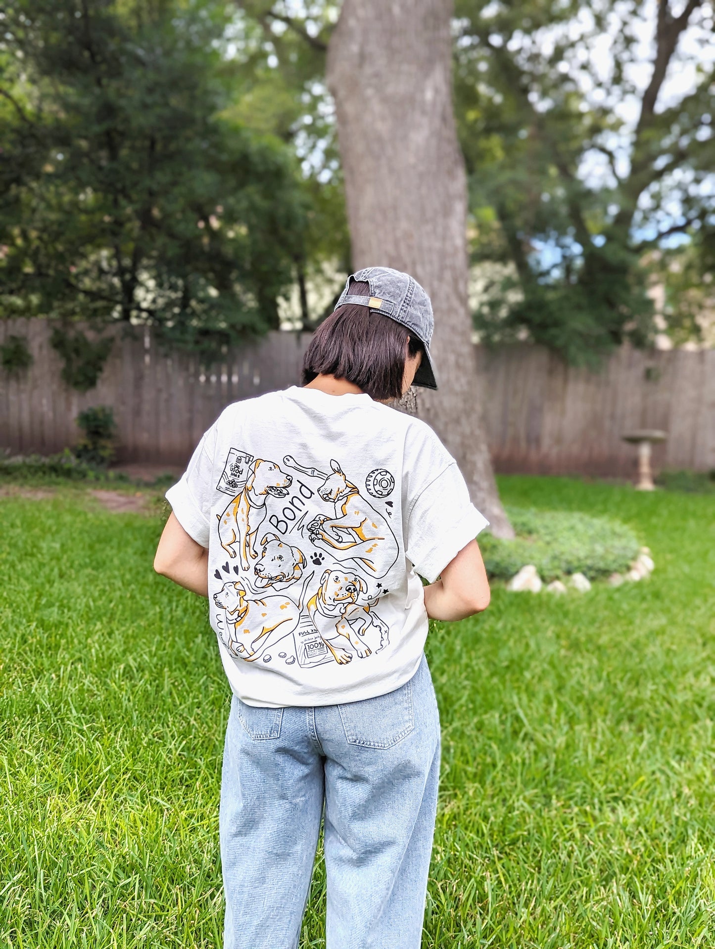 Custom Pet T-Shirt – Hand-Drawn Pet Illustration on Premium Tee
