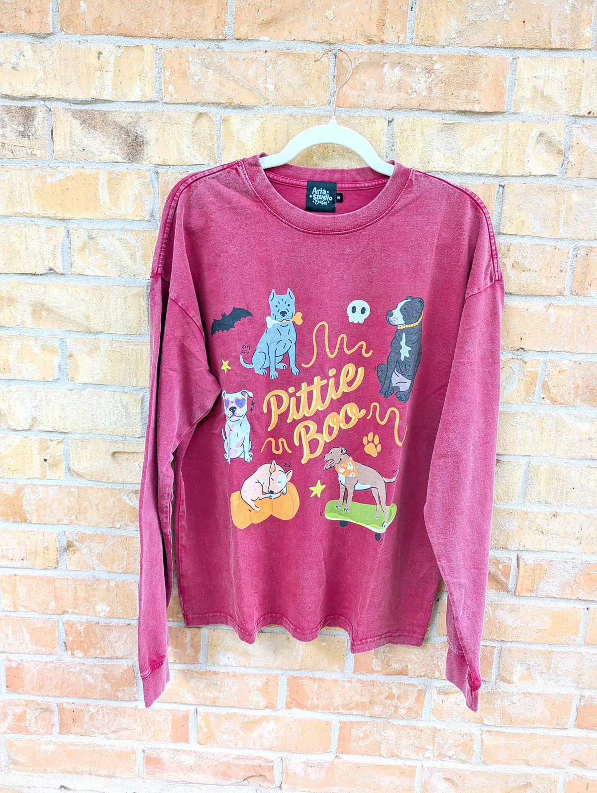 Pittie Pitbull Boo Halloween Shirt