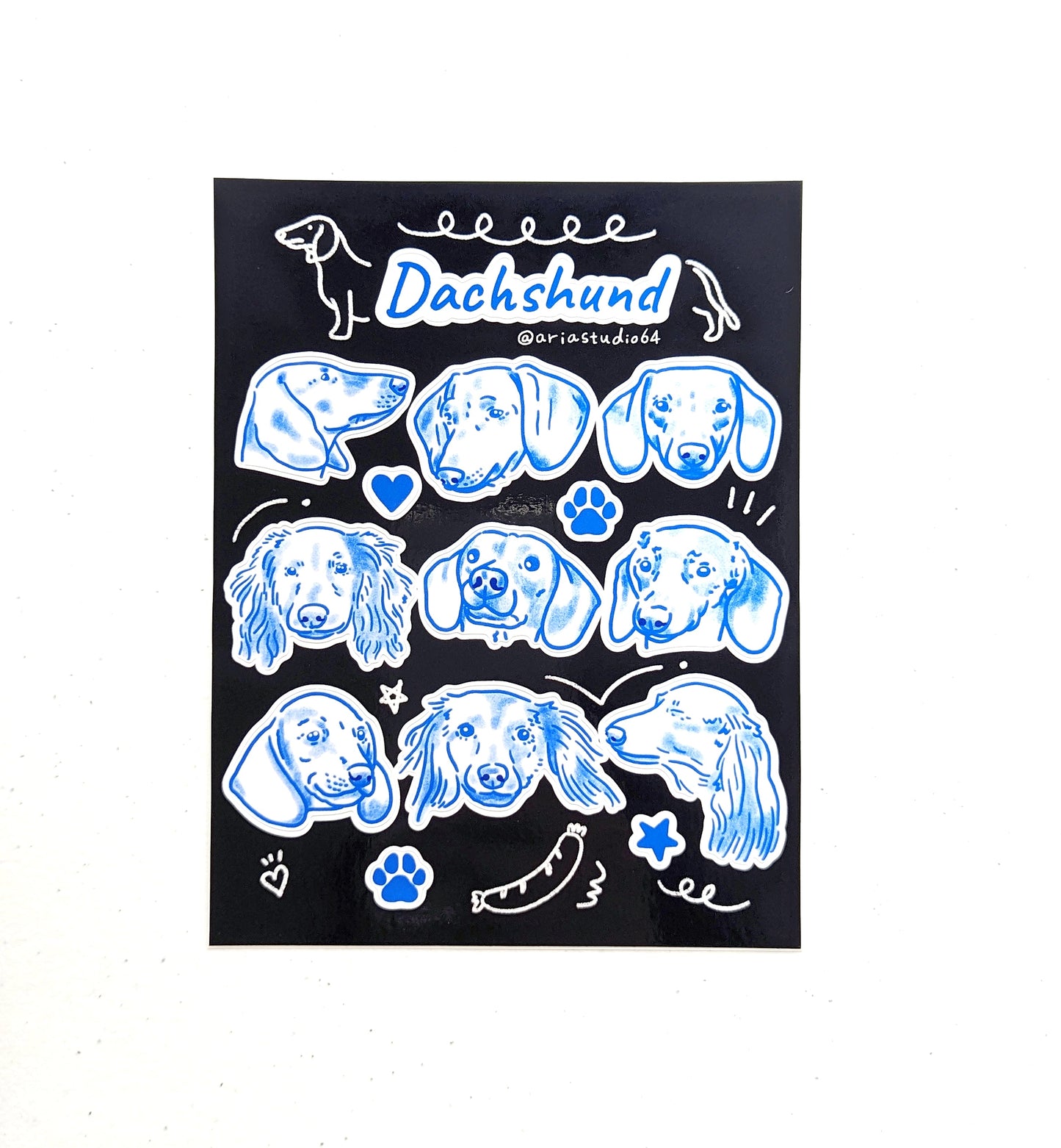 Dachshund Sticker Sheet
