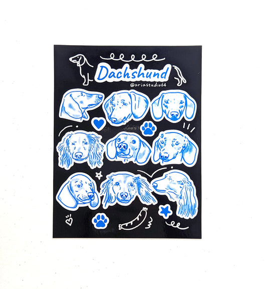 Dachshund Sticker Sheet