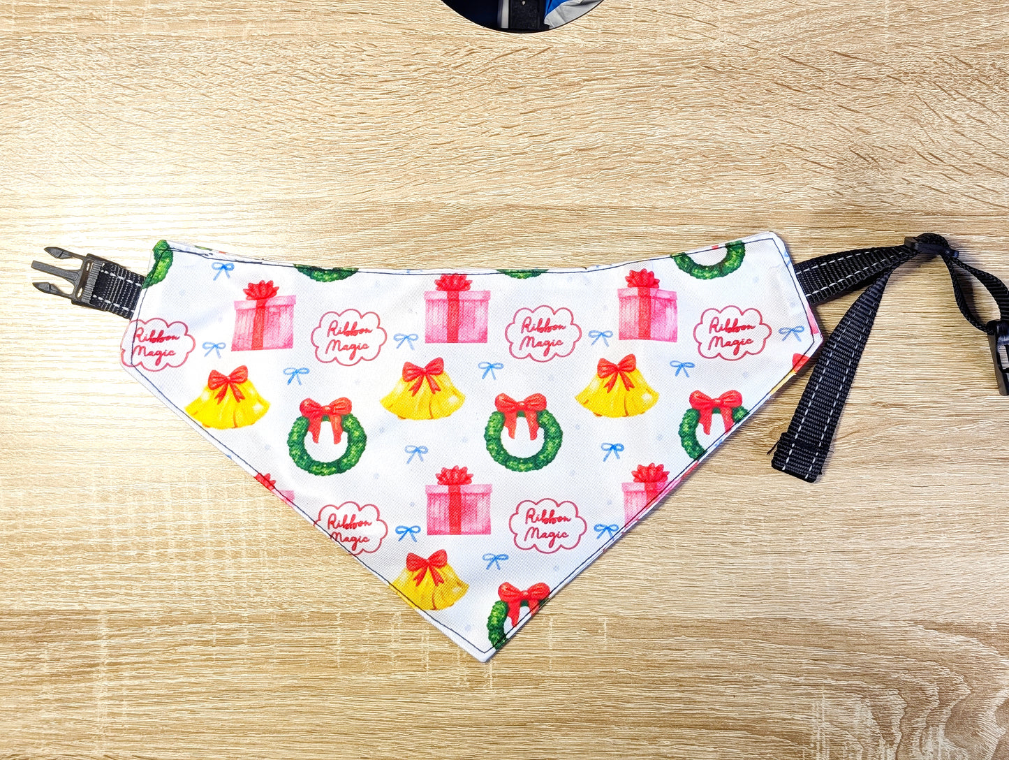 Christmas season Dog Bandana – Double-Sided, Waterproof, Adjustable Buckle