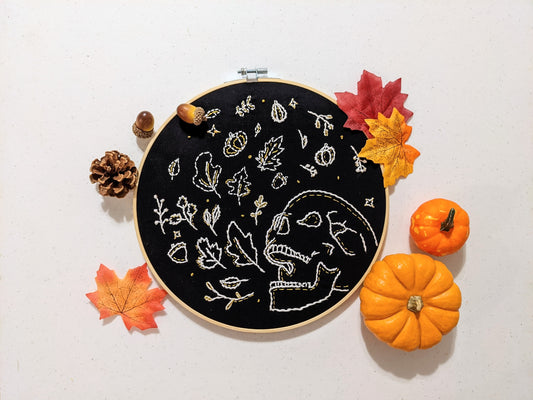 Skull & Fall_Digital_Embroidery